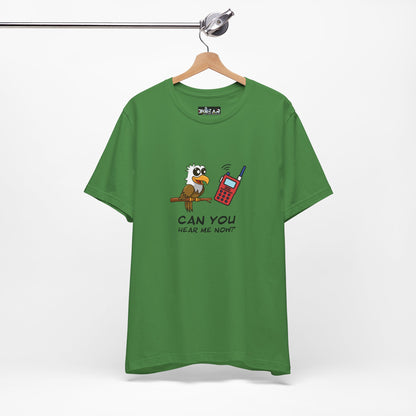 Burrowing Owl. Can You Hear Me Now? Unisex Jersey Short Sleeve Tee
