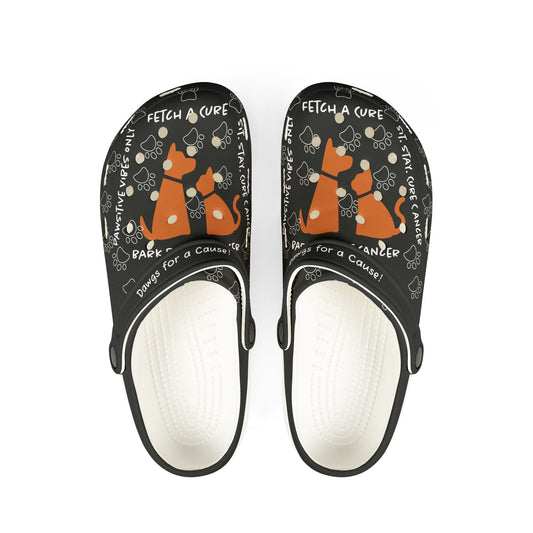 Black Dawgs For A Cause Rubber Clogs For Men