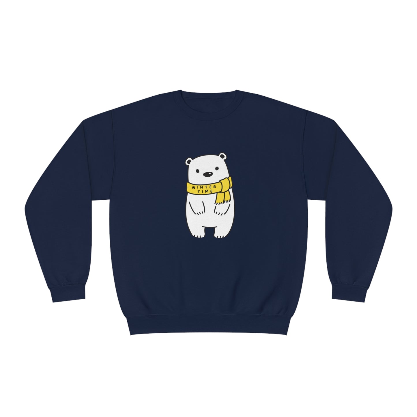 Winter Time BK Bear. Unisex NuBlend® Crewneck Sweatshirt