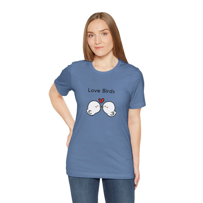 Love Birds Boyfriend T Graphic. Unisex Jersey Short Sleeve Tee
