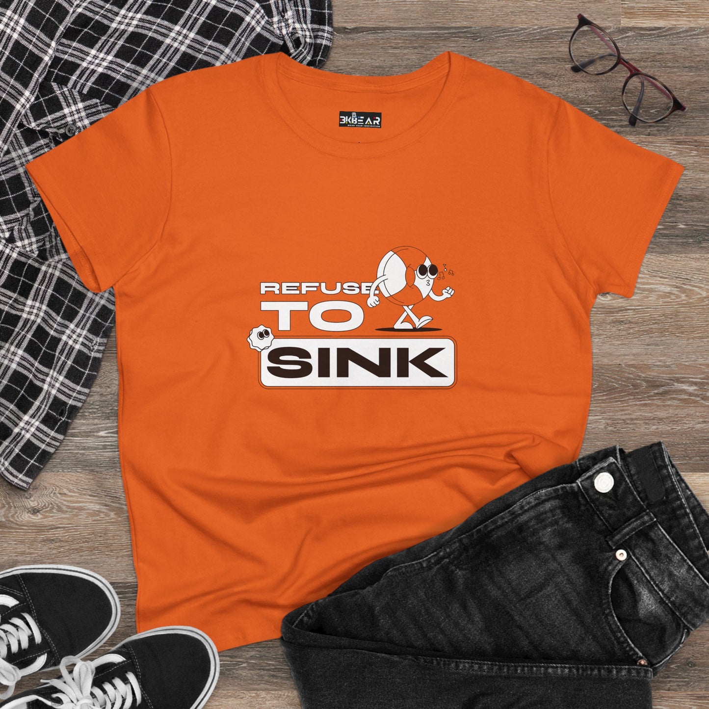 Refuse To Sink. Women's Midweight Cotton Tee