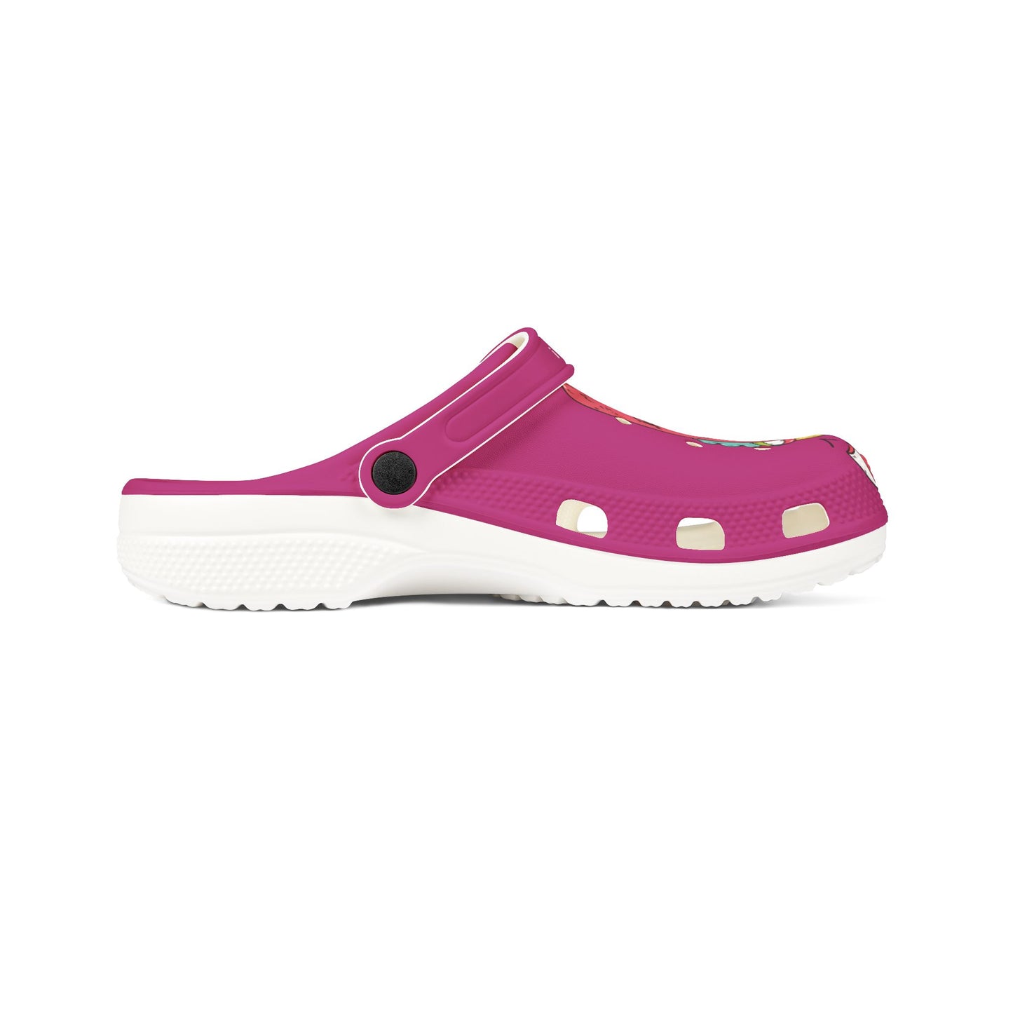 Summer Fun-Pink Rubber Clog - Fun Summer Vibe.