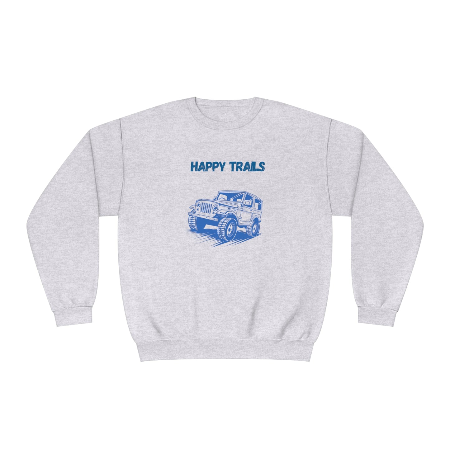 Exploring Happy Trails In a Jeep. Unisex NuBlend® Crewneck Sweatshirt