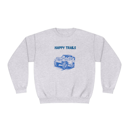 Exploring Happy Trails In a Jeep. Unisex NuBlend® Crewneck Sweatshirt