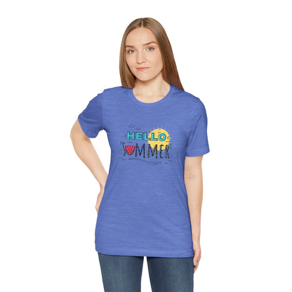 Hello Summer. Unisex Jersey Short Sleeve Tee
