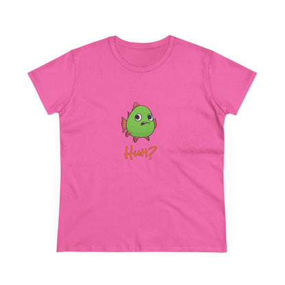Fish In Total Disbelief. Women's Midweight Cotton Tee