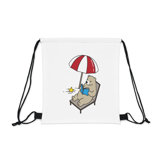 Summertime Bear. Outdoor Drawstring Bag