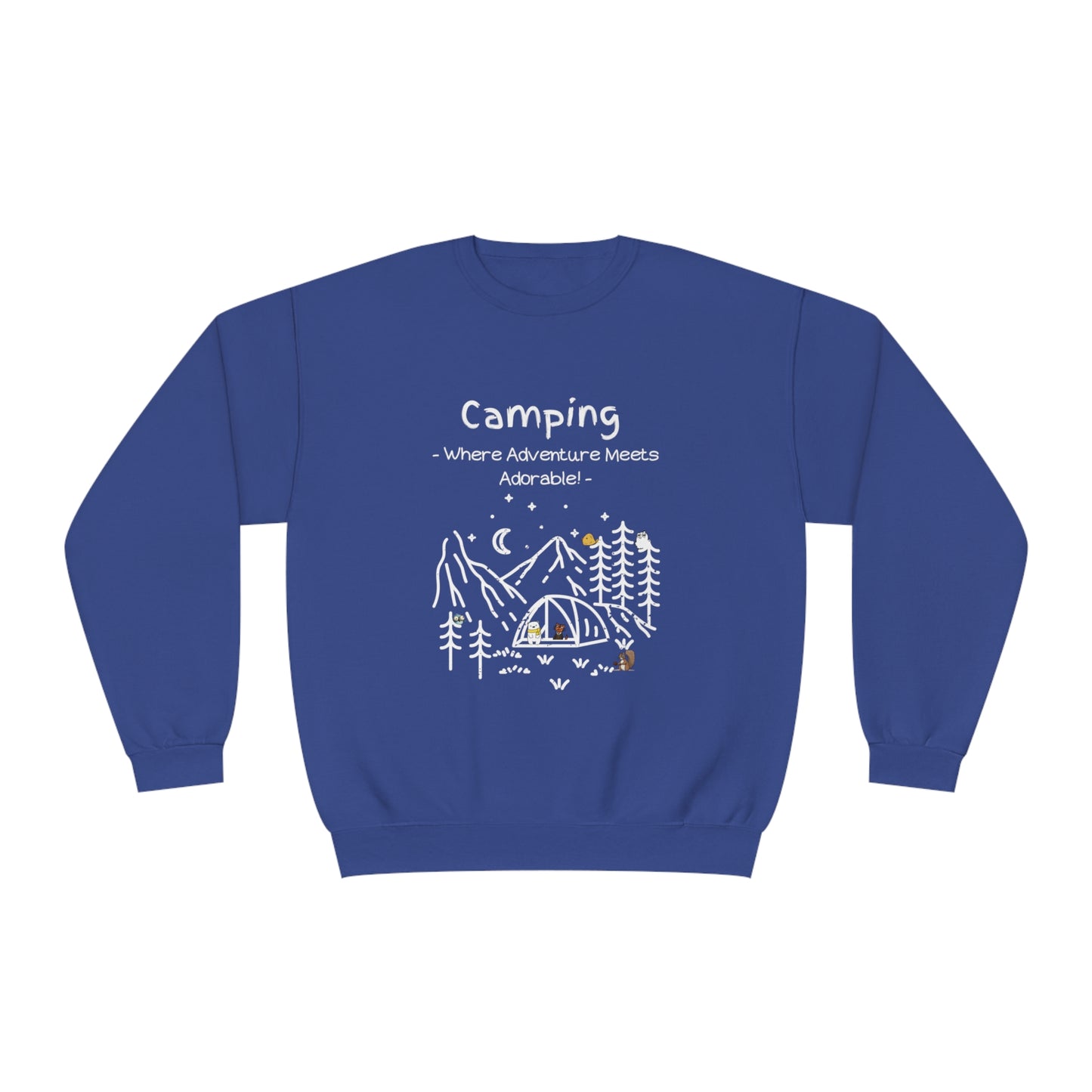 Camping. Where Adventure Meets Adorable. Unisex NuBlend® Crewneck Sweatshirt