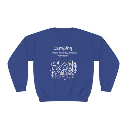 Camping. Where Adventure Meets Adorable. Unisex NuBlend® Crewneck Sweatshirt