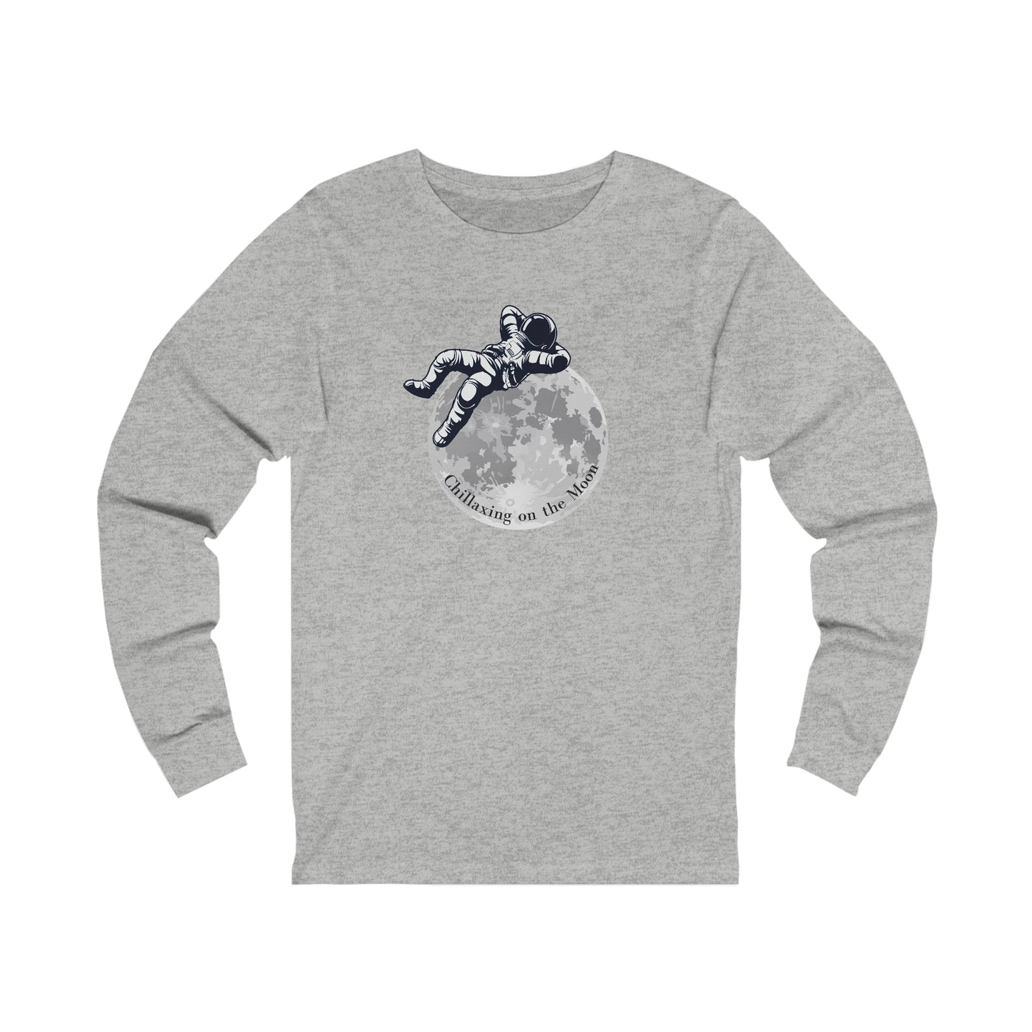 Chillaxing on The Moon.   Unisex Jersey Long Sleeve Tee