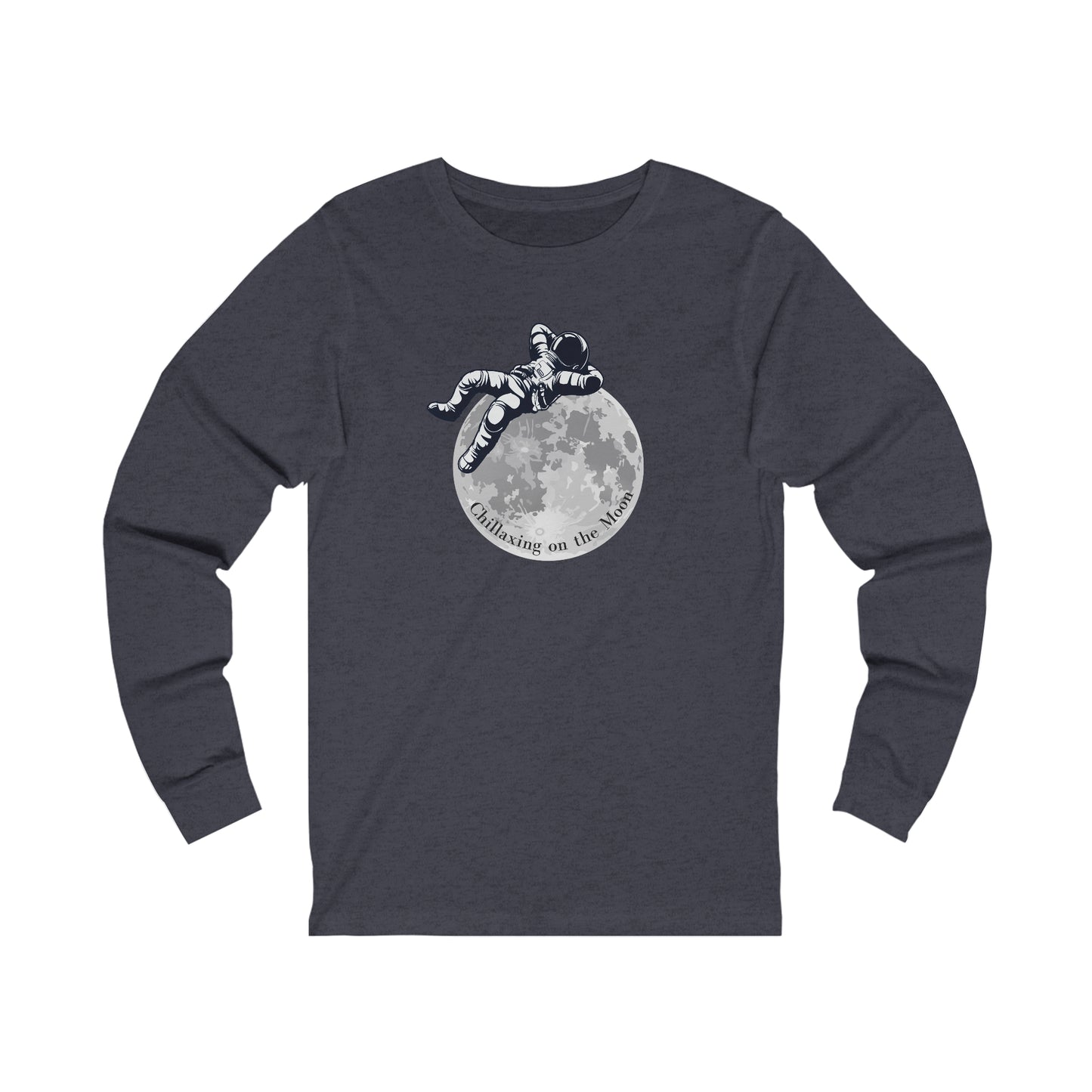 Chillaxing on The Moon.   Unisex Jersey Long Sleeve Tee