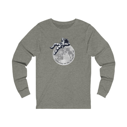 Chillaxing on The Moon.   Unisex Jersey Long Sleeve Tee