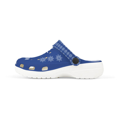 I'm Walking On Sunshine Rubber Clogs for Boys- Blue