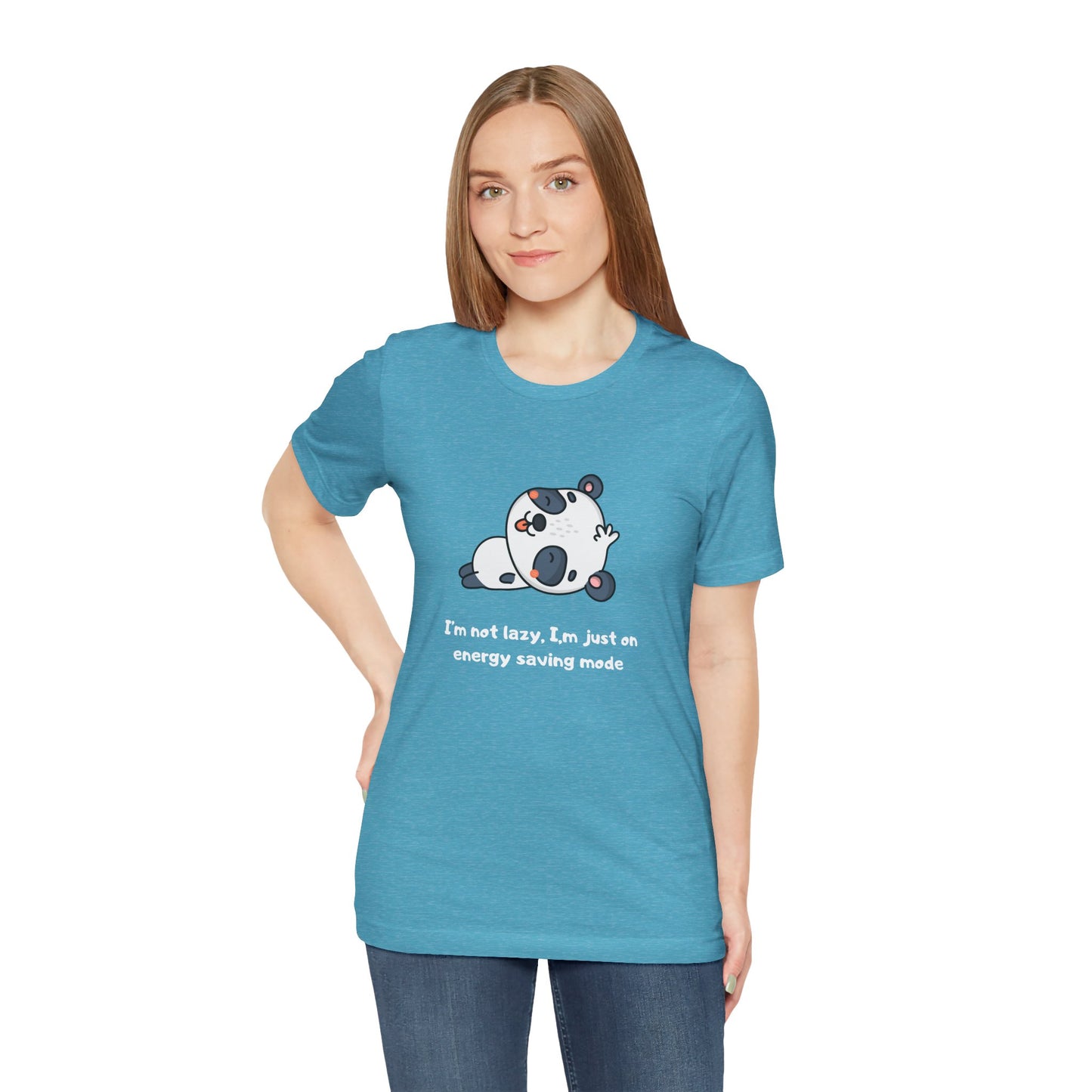 I'm Not Sleeping I'm on Energy Saving Mode. Unisex Jersey Short Sleeve Tee