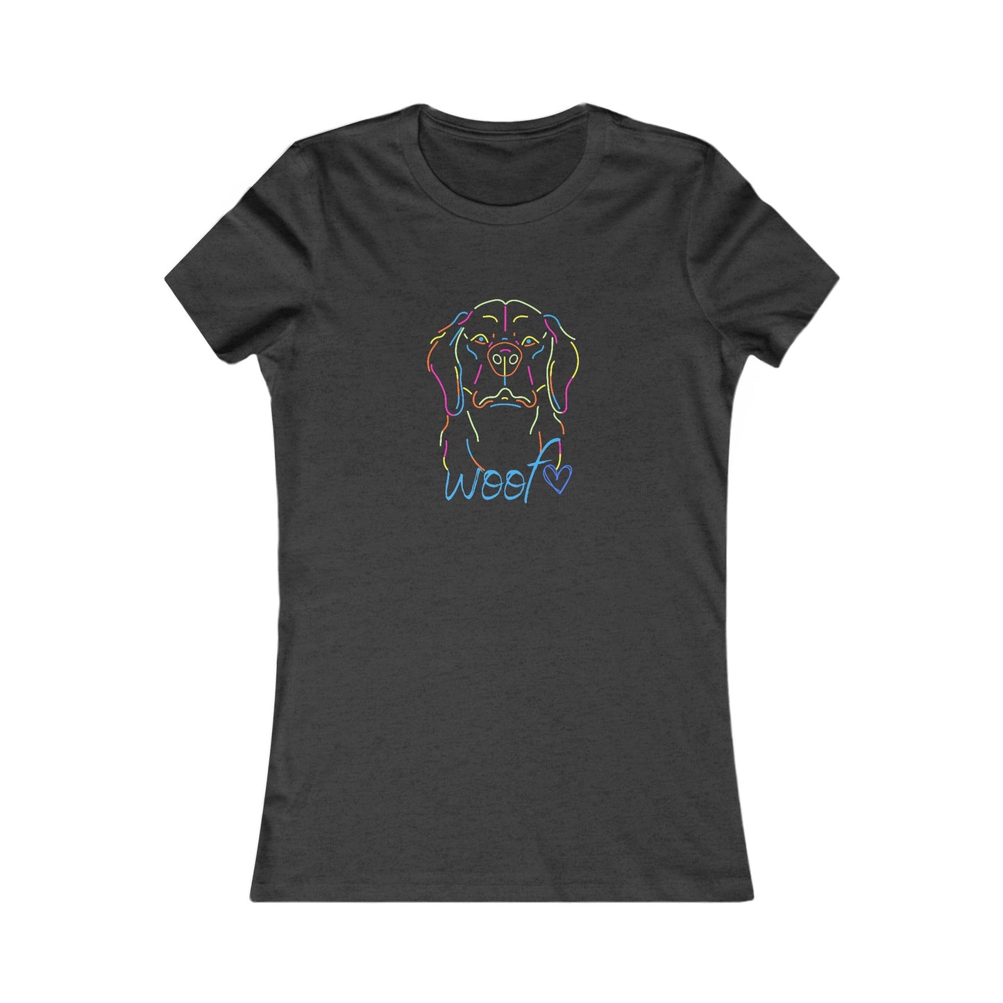 Colorful Retriever. Woof. Women's Favorite Tee