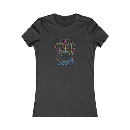 Colorful Retriever. Woof. Women's Favorite Tee