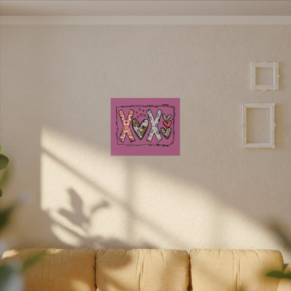 Sign of Love. XOXO. Canvas Gallery Wraps