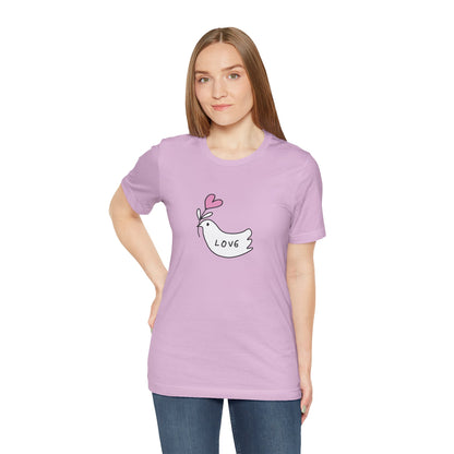 Love. Dove. Unisex Jersey Short Sleeve Tee