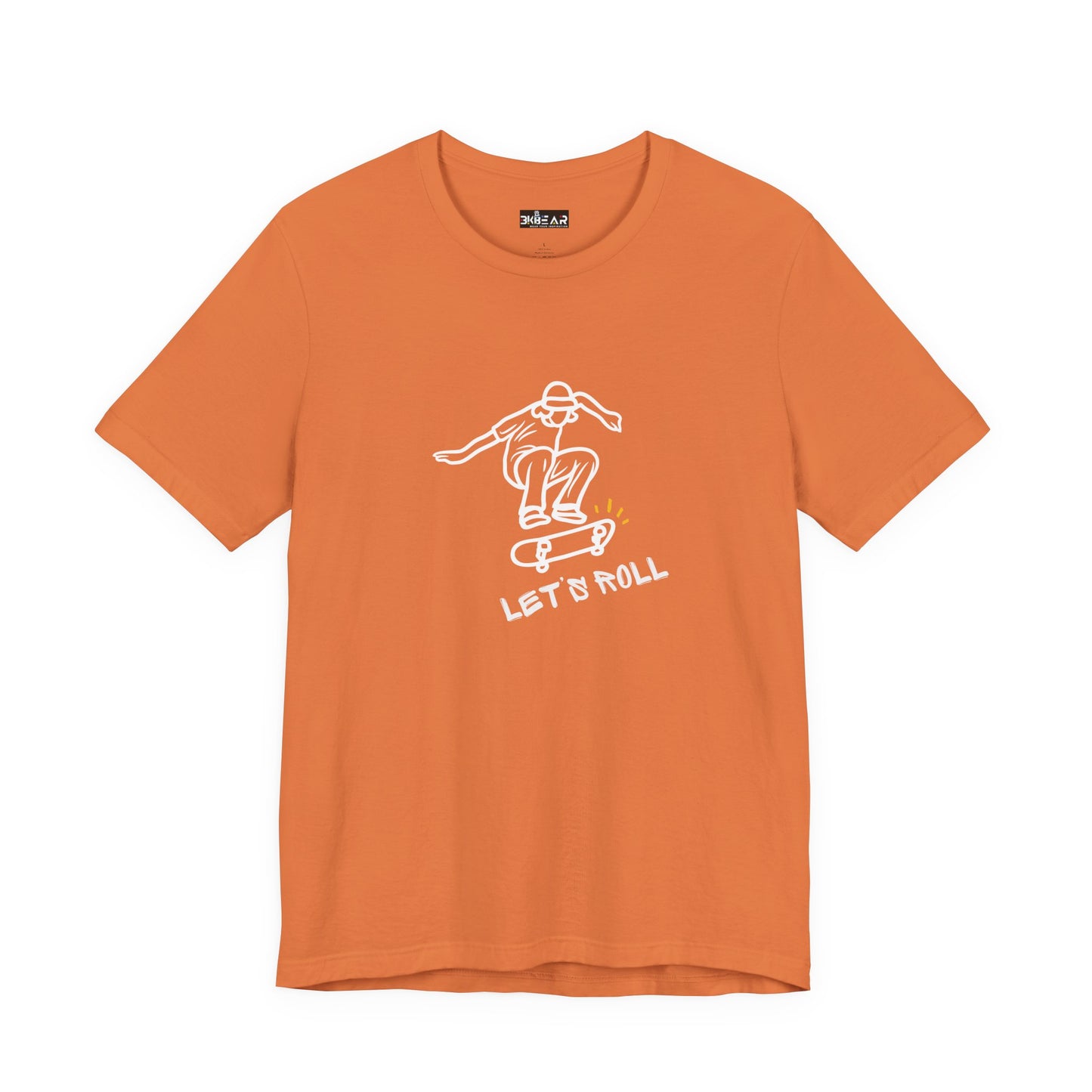 Let's Roll Skateboarder. Unisex Jersey Short Sleeve Tee