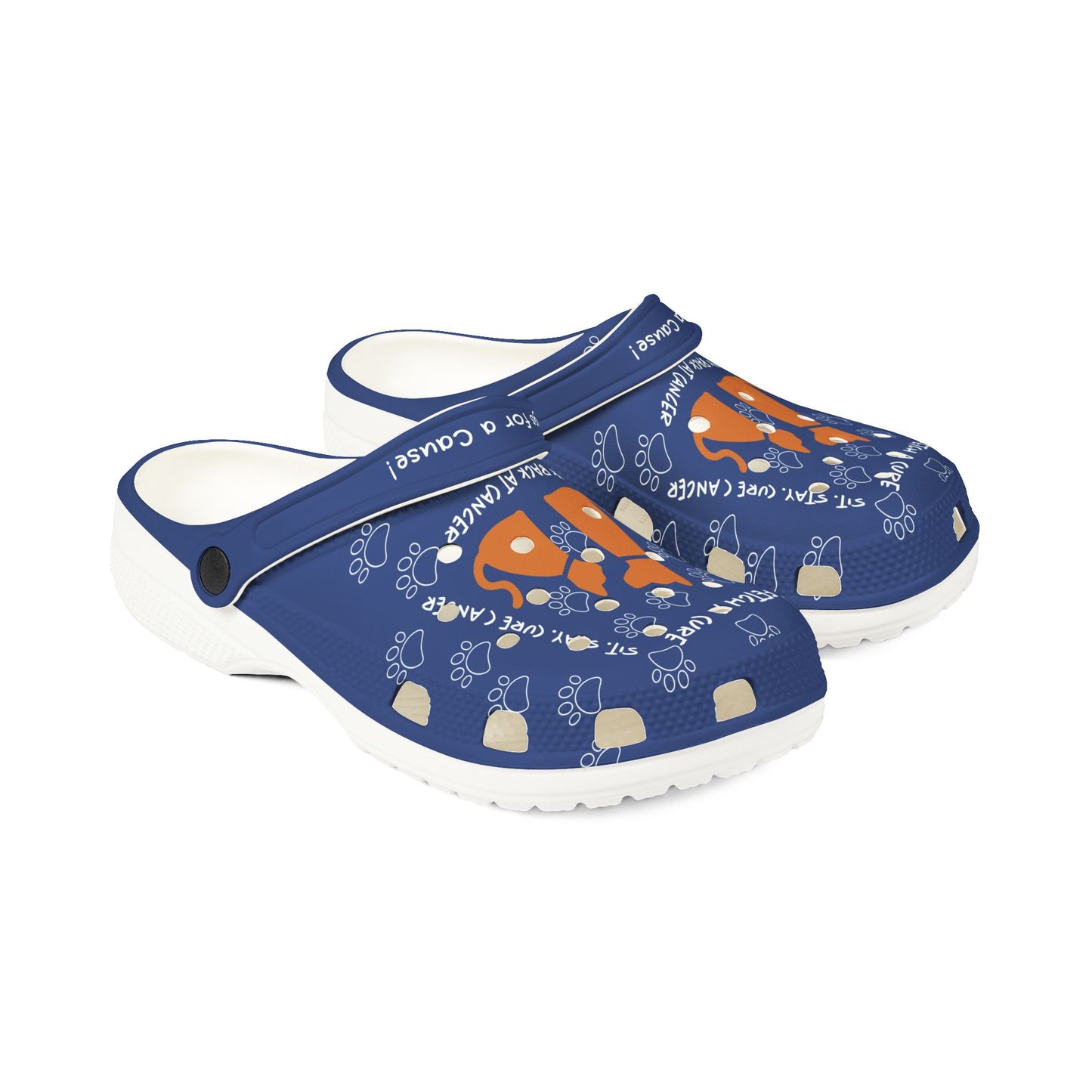 Dogs For A Cause Rubber Clogs. Fetch A Cure Design