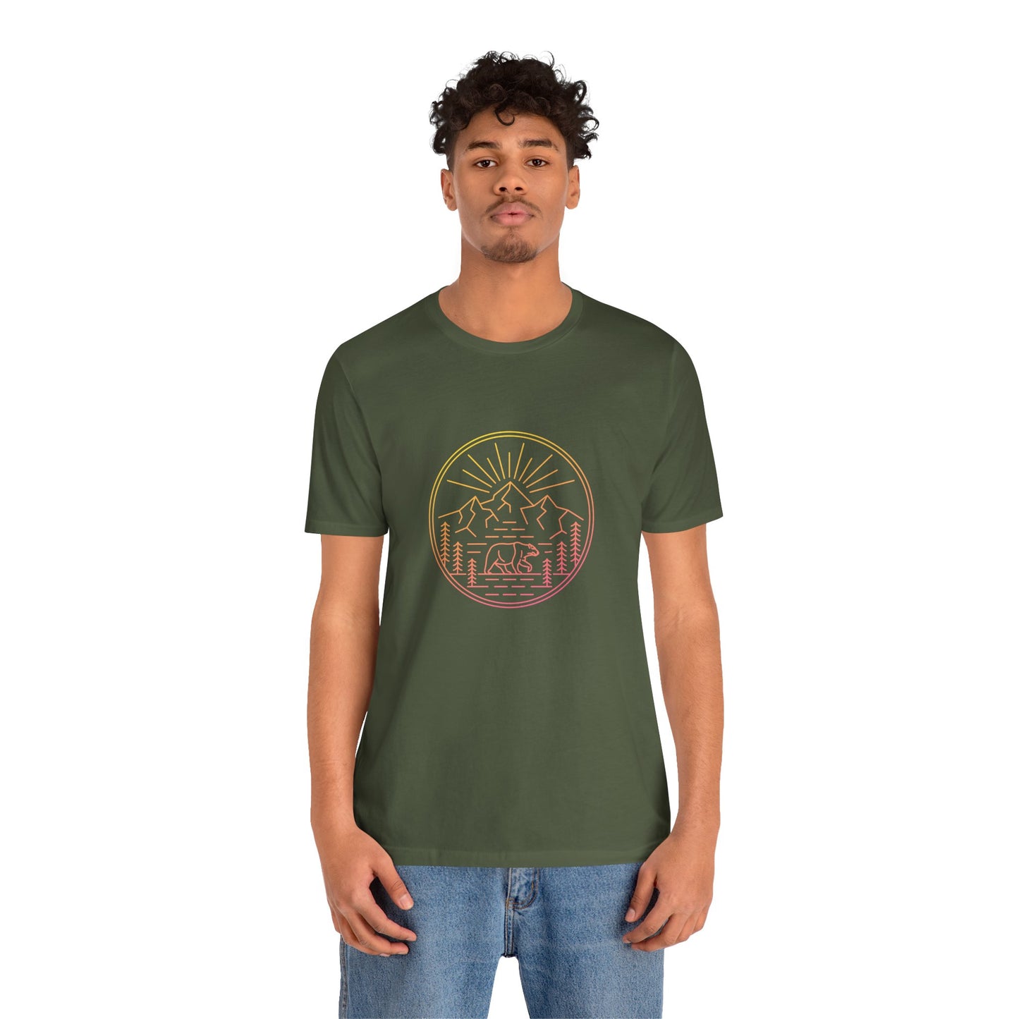 Explore The Outdoors. Unisex Jersey Short Sleeve Tee