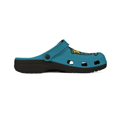 Summer Vibing Van Rubber Clogs For Men- Turquois