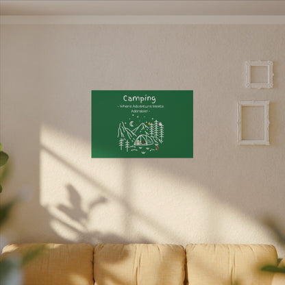 Camping. Where Adventure Meets Cuteness. Canvas Gallery Wraps