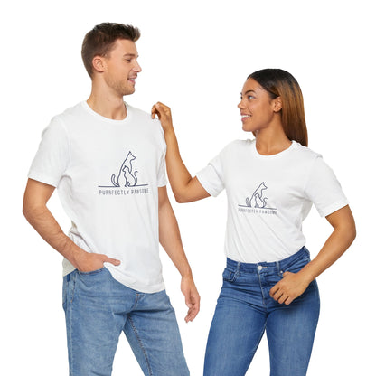 Purrfectly Pawsome. Unisex Jersey Short Sleeve Tee