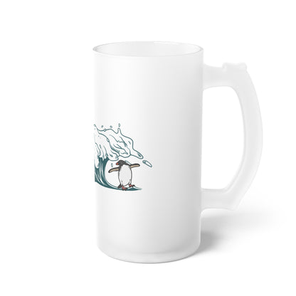 Ocean Vibes Frosted Beer Mug | Chill Gift for Beer Lovers