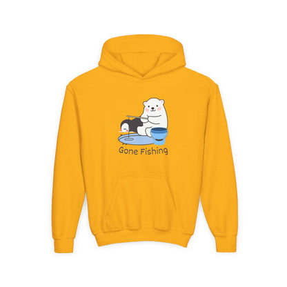 Gone Fishing. Kids Hoodie