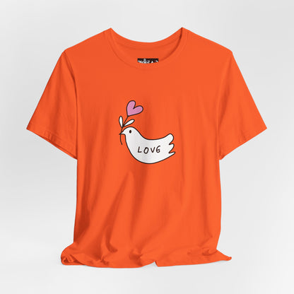 Love. Dove. Unisex Jersey Short Sleeve Tee