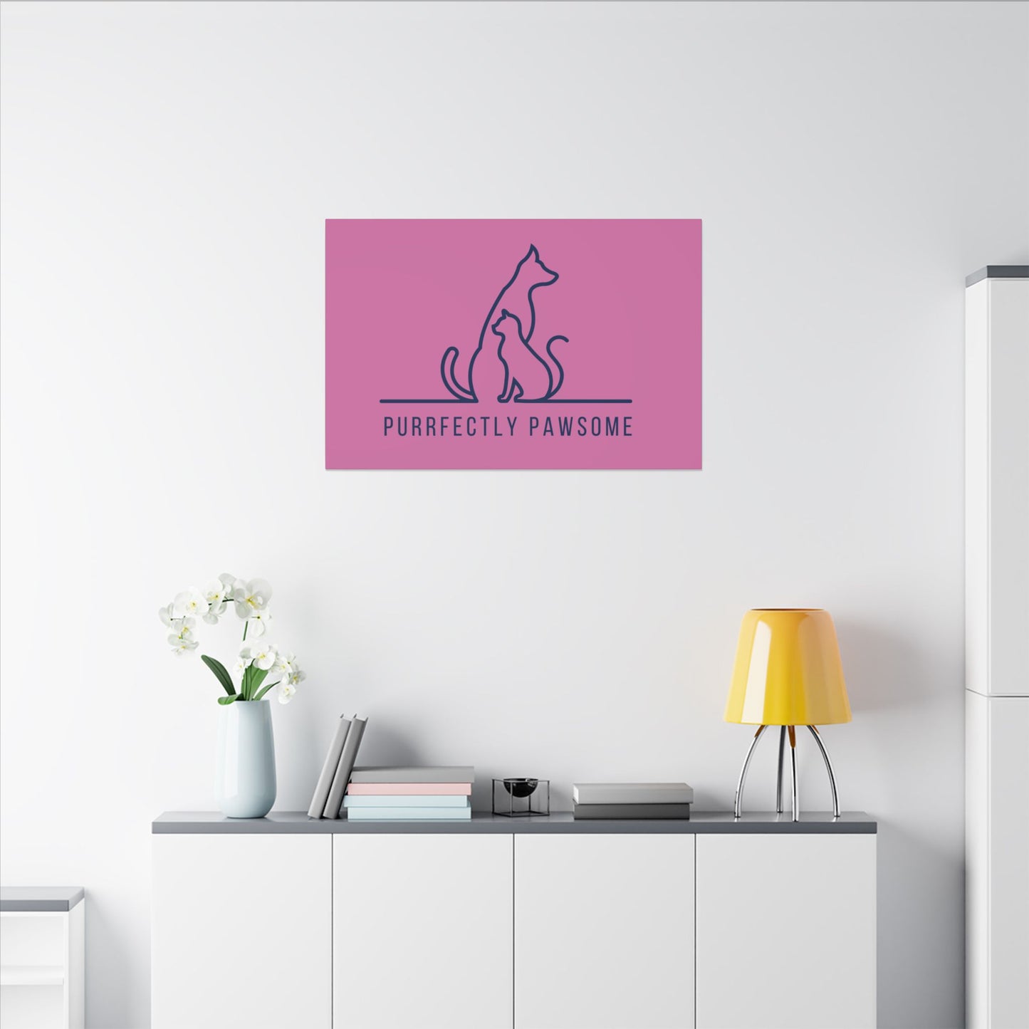 Purrfectly Pawsome. Canvas Gallery Wraps