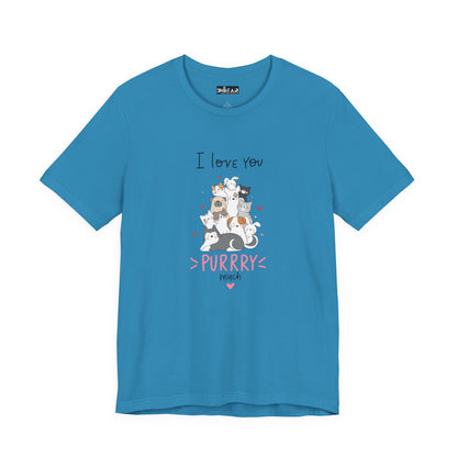 Adorable Animals that Love You Purry Much. Unisex Jersey Short Sleeve Tee
