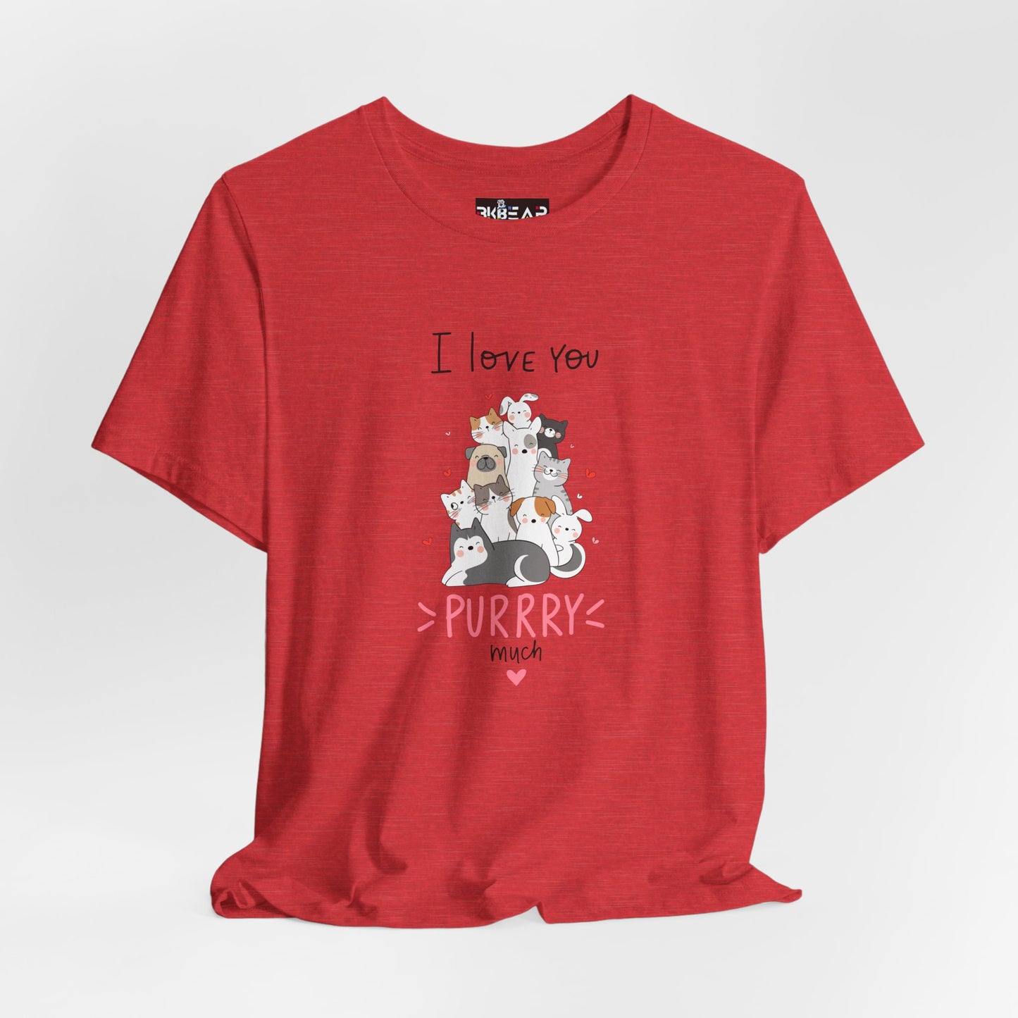 Adorable Animals that Love You Purry Much. Unisex Jersey Short Sleeve Tee