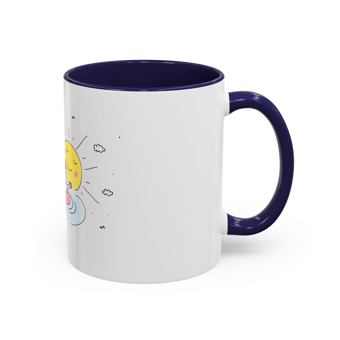 Jingles The Summertime Cat. Accent Coffee Mug, 11oz