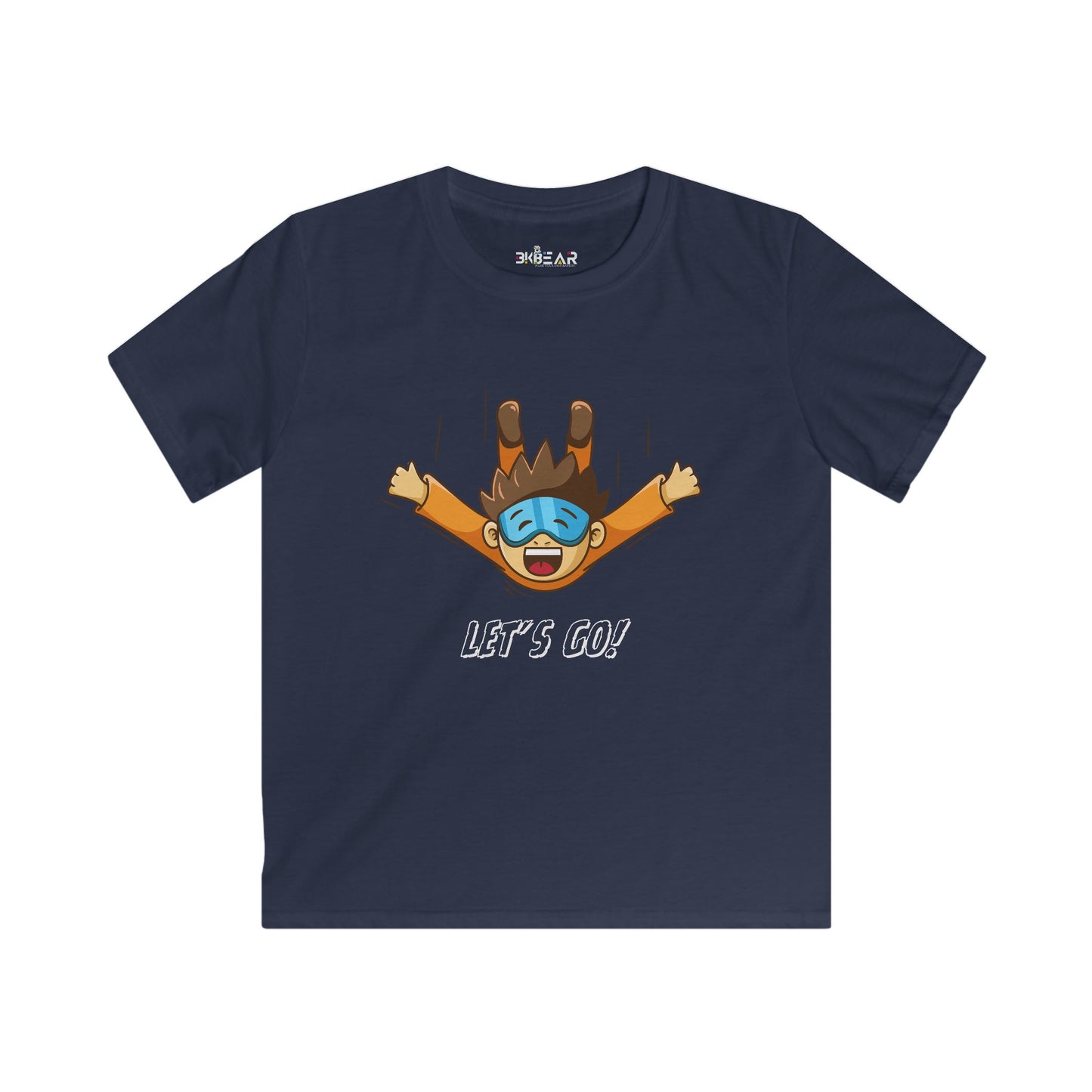 Let's Go Sky Diving. Kids Softstyle Tee