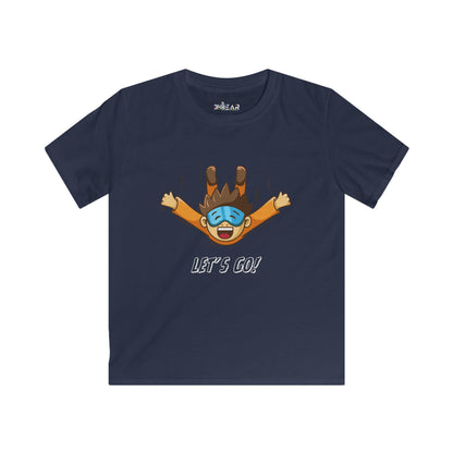 Let's Go Sky Diving. Kids Softstyle Tee
