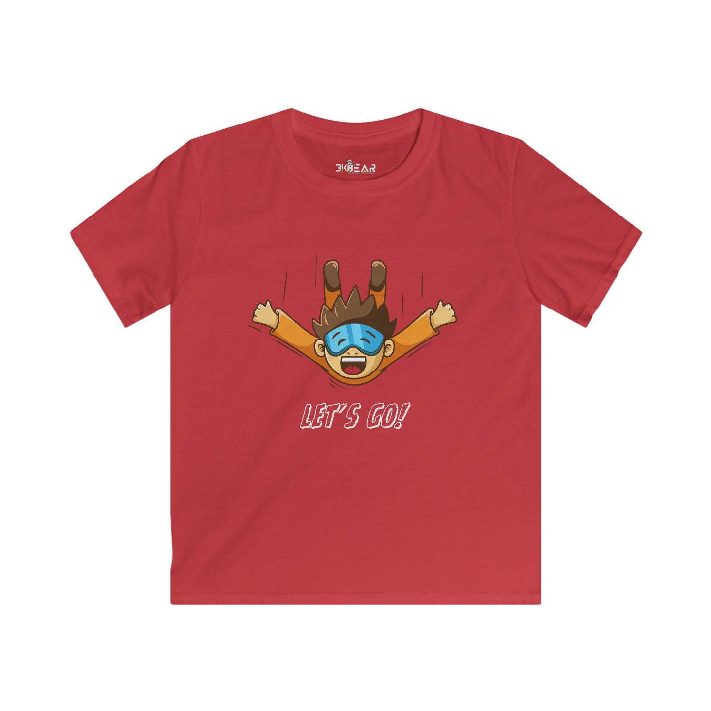 Let's Go Sky Diving. Kids Softstyle Tee