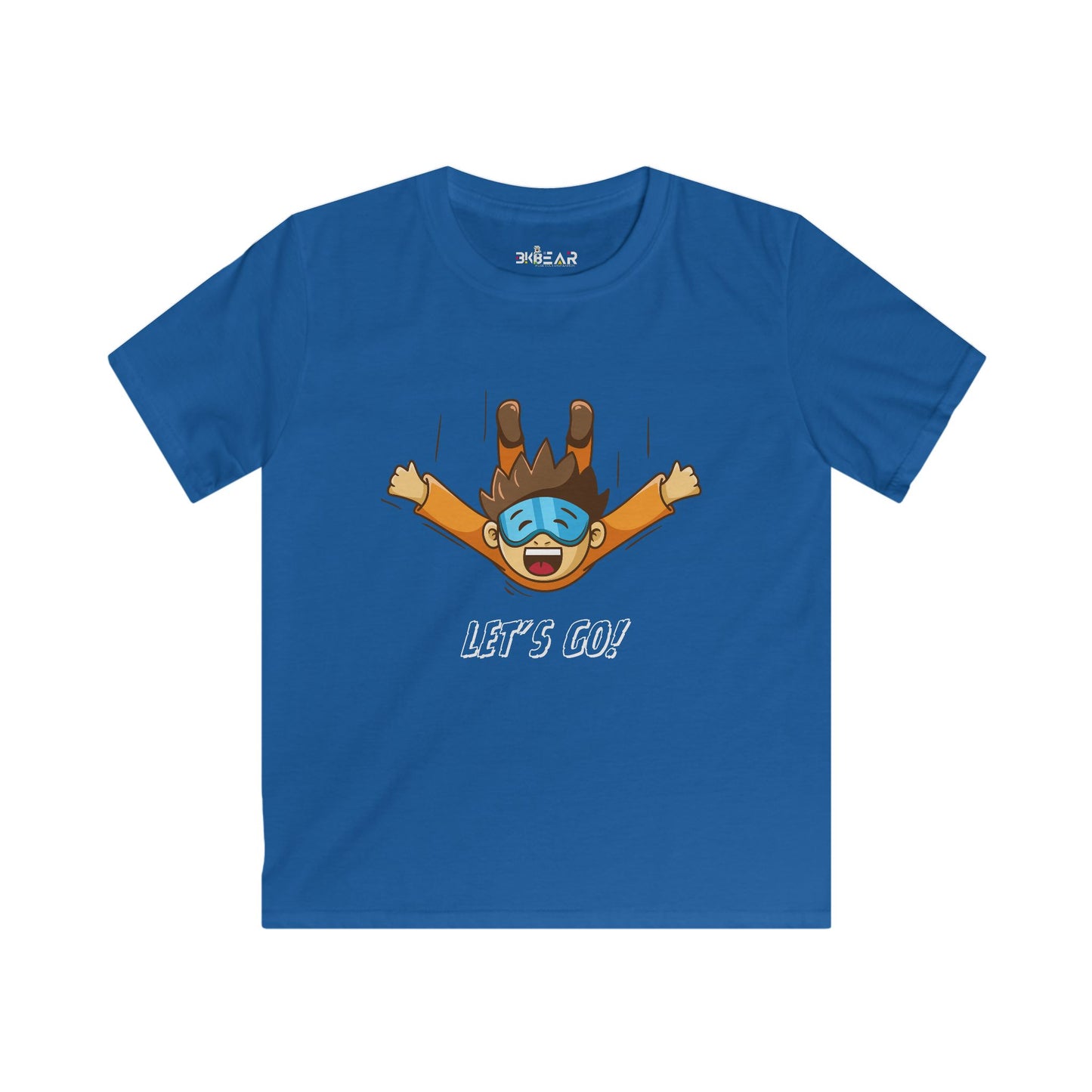 Let's Go Sky Diving. Kids Softstyle Tee