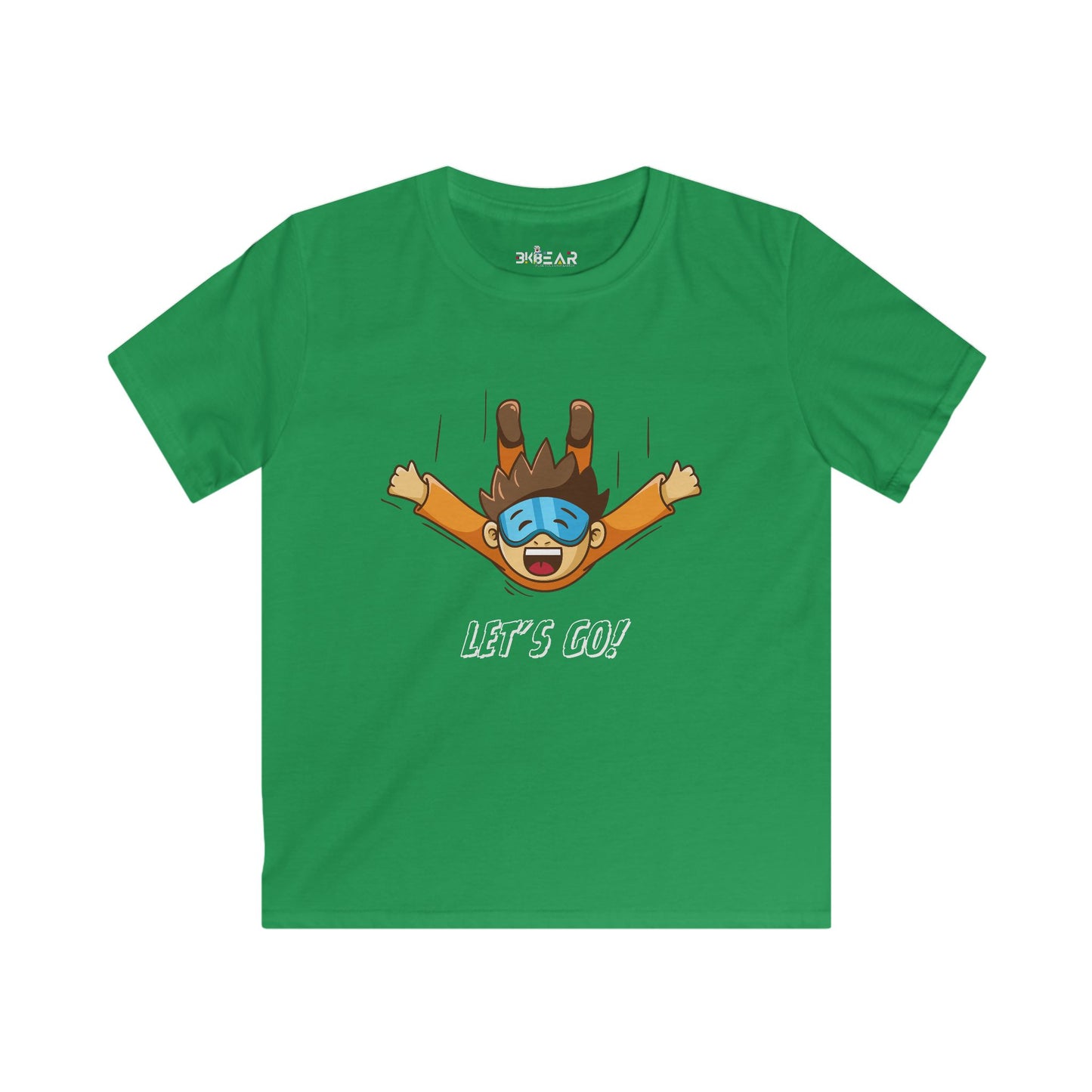 Let's Go Sky Diving. Kids Softstyle Tee