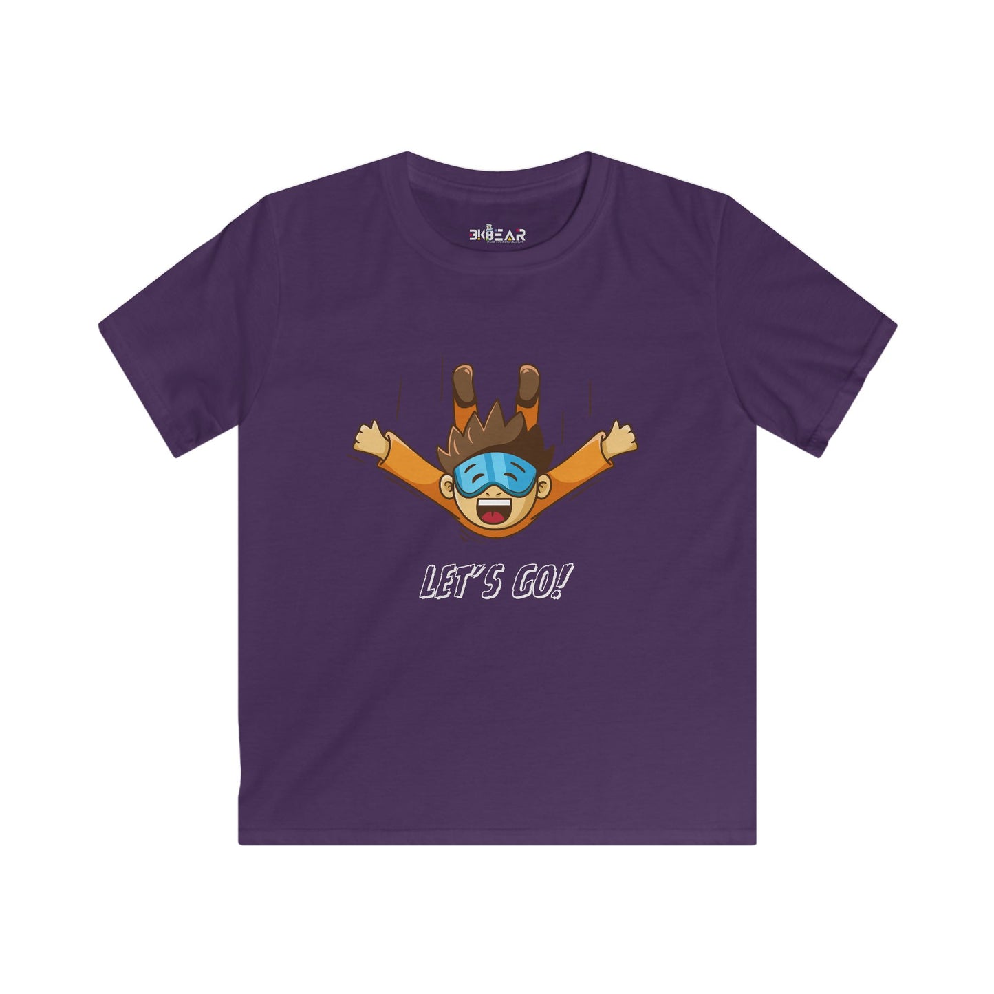 Let's Go Sky Diving. Kids Softstyle Tee