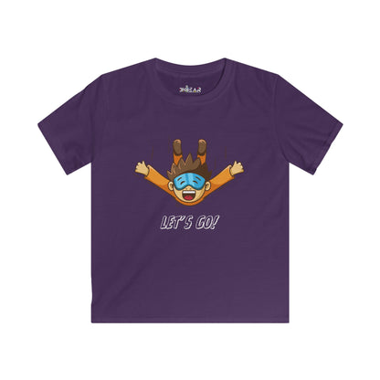 Let's Go Sky Diving. Kids Softstyle Tee