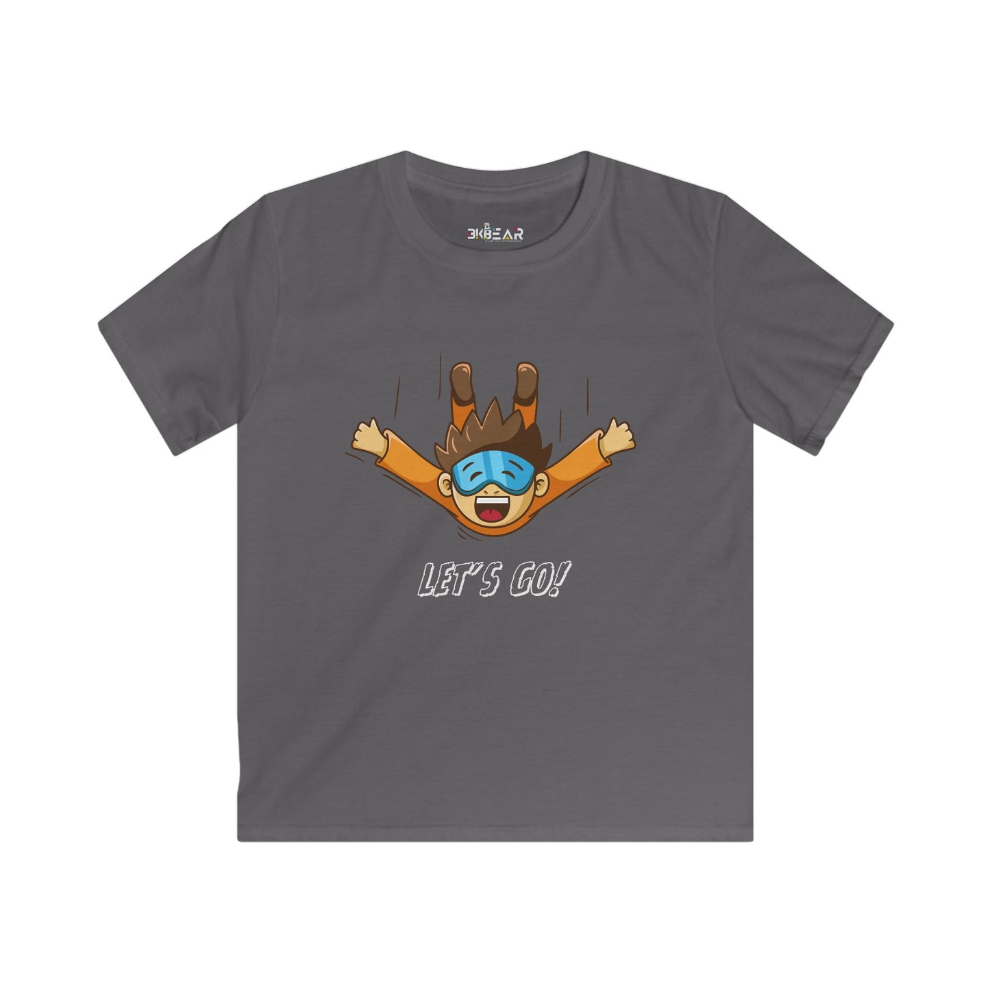 Let's Go Sky Diving. Kids Softstyle Tee