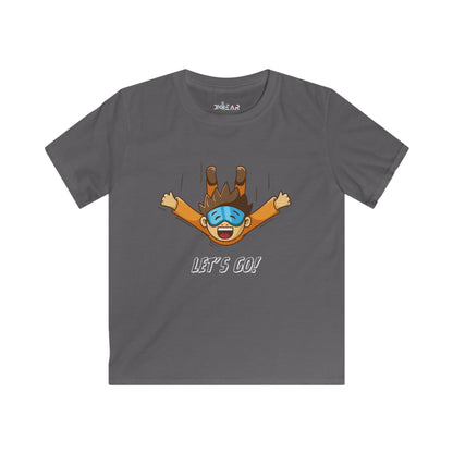 Let's Go Sky Diving. Kids Softstyle Tee