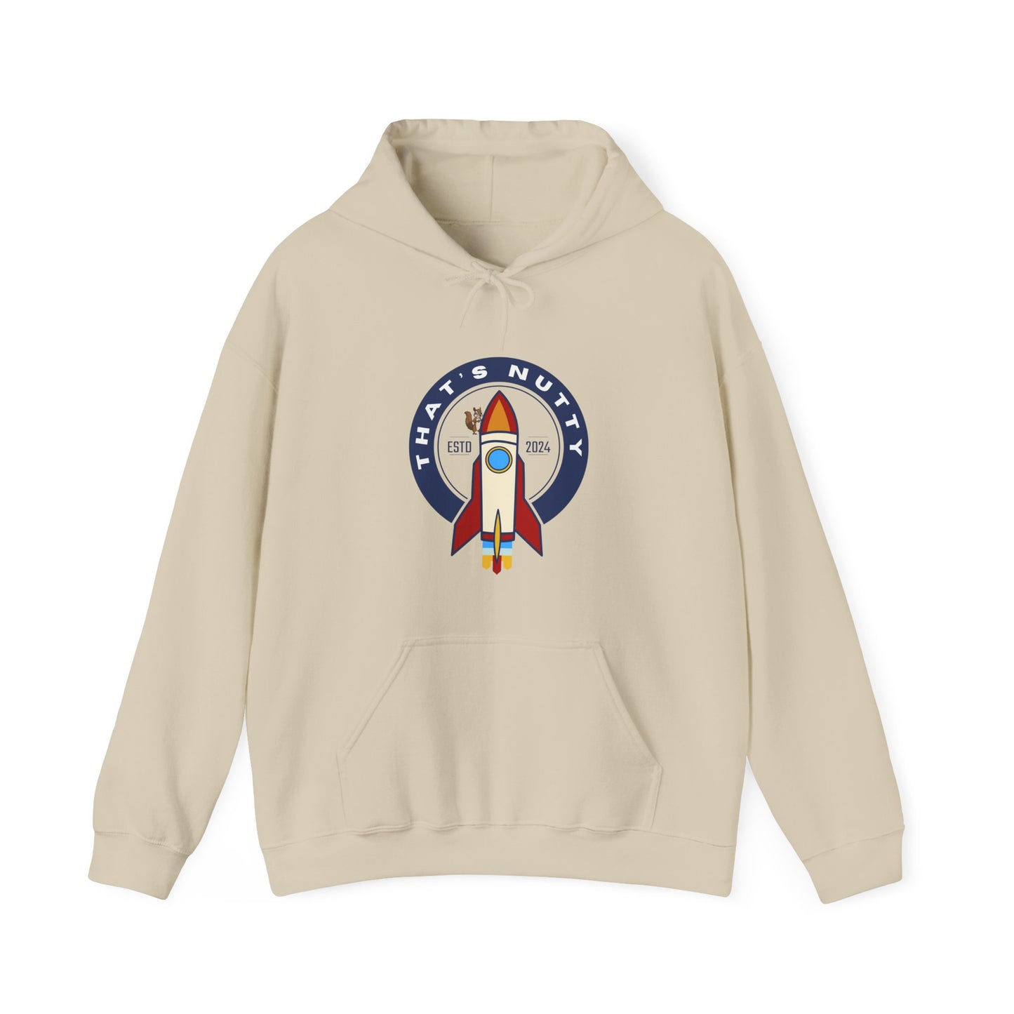 That's Nutty On A Rocket Ship Hooded Sweatshirt