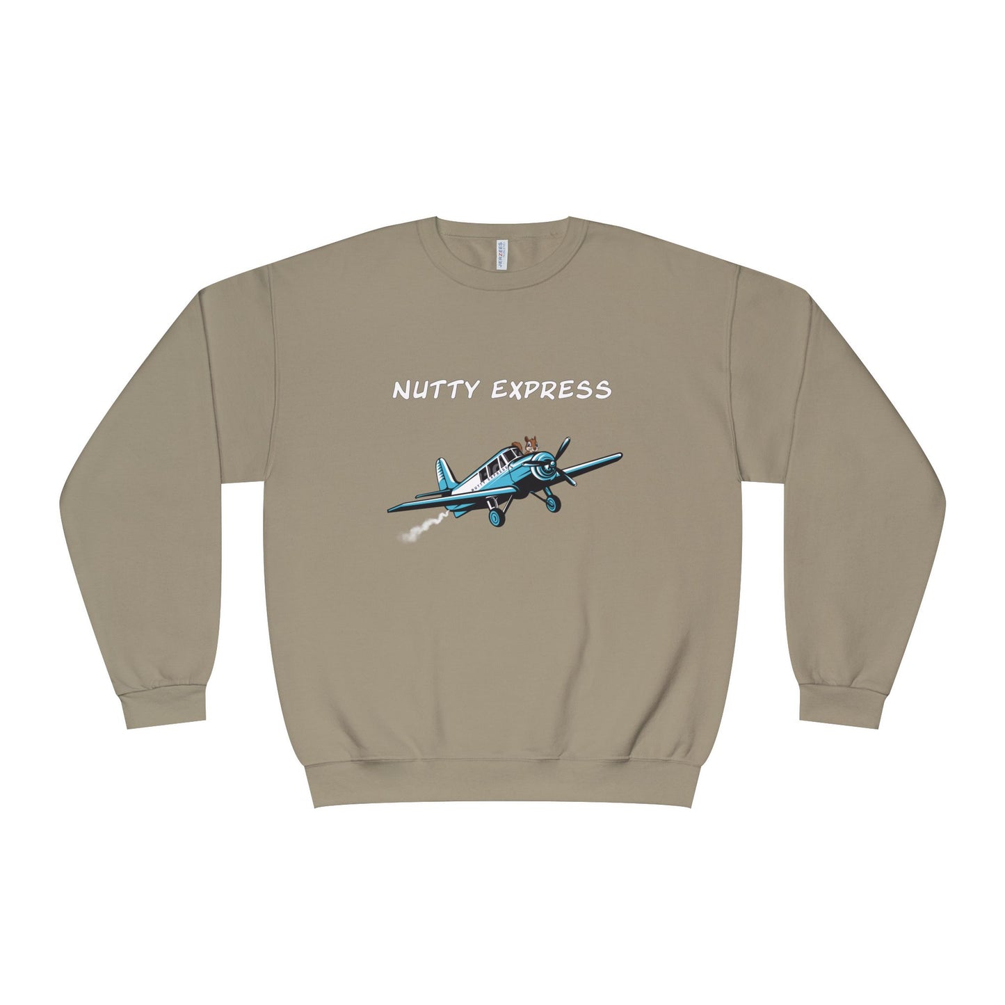 Nutty's Express Delivery. Always On-Time. Unisex NuBlend® Crewneck Sweatshirt