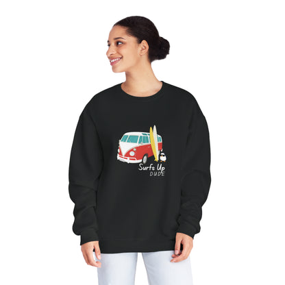 Surfs Up Dude. Unisex NuBlend® Crewneck Sweatshirt