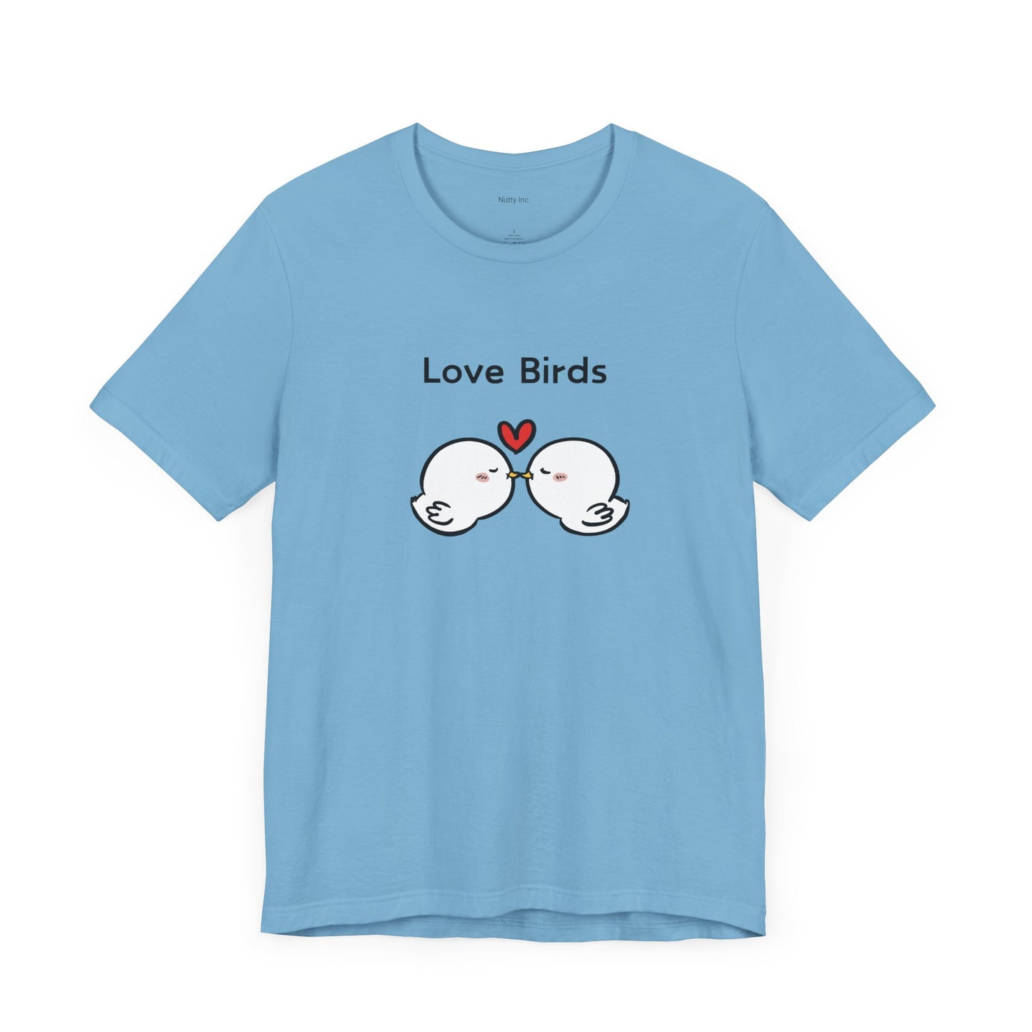 White Canary Love Birds. Unisex Jersey Short Sleeve Tee