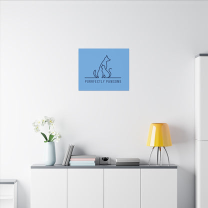 Purrfectly Pawsome. Canvas Gallery Wraps