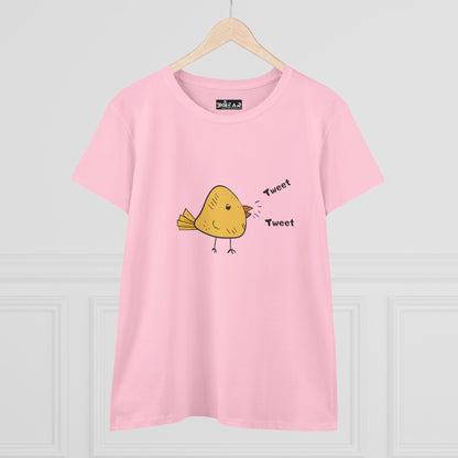 Tweet. Tweet. Women's Midweight Cotton Tee